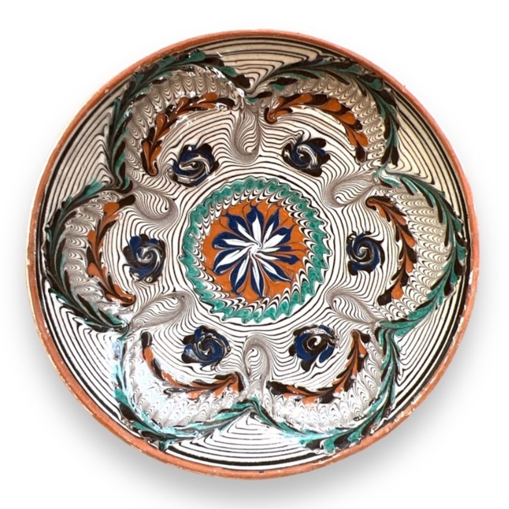 Vintage Romanian Horezu Trinket Dish